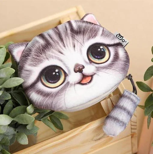 3D Cat Wallet - Cute Cat Design