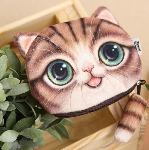 3D Cat Wallet - Cute Cat Design