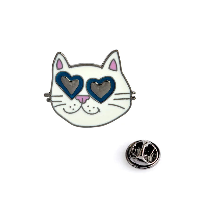 Cute Cartoon Cat Brooch for Cat Lovers and Supporters