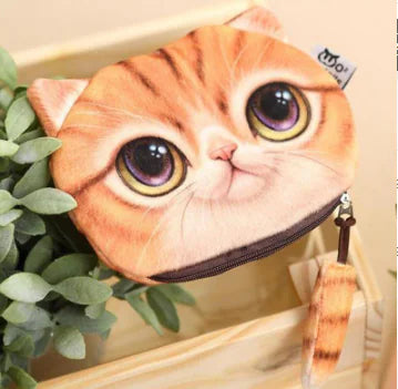 3D Cat Wallet - Cute Cat Design