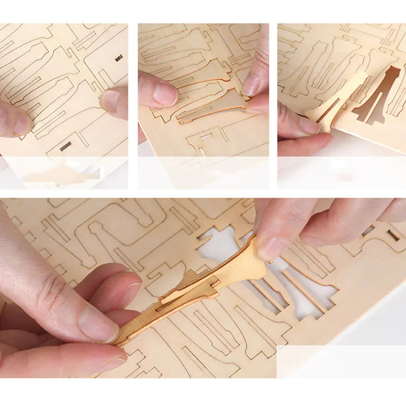 3D Wooden Cat Puzzle Toy - Walking Cat Model