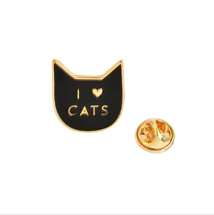 Cute Cartoon Cat Brooch for Cat Lovers and Supporters
