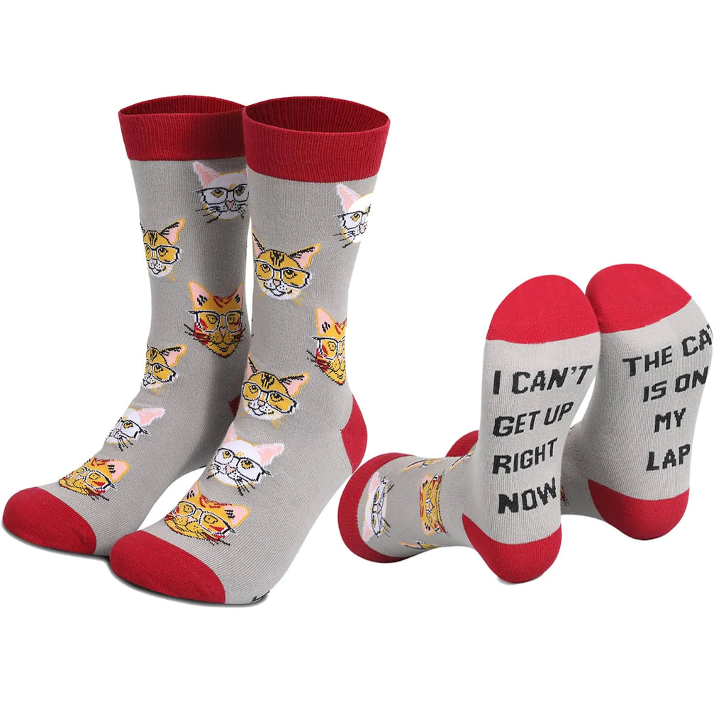 Novelty Socks Animal Gifts for Women Dog and Cat Lovers