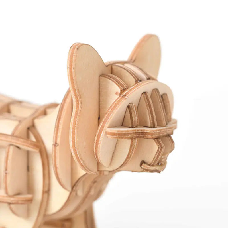 3D Wooden Cat Puzzle Toy - Walking Cat Model