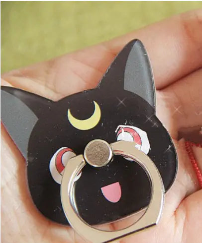 Black Cat Ring, Luna Cat, Phone Ring