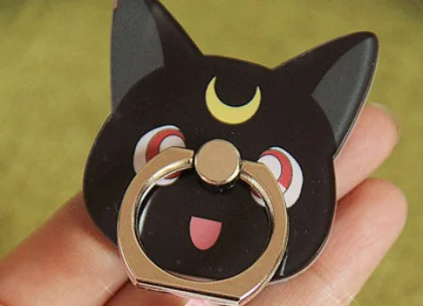 Black Cat Ring, Luna Cat, Phone Ring